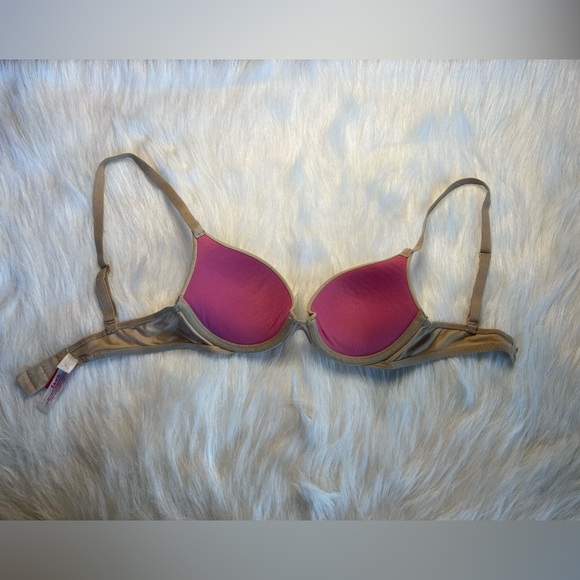 Nude/Beige Pushup Bra - 32B - Victorias Secret PINK - Picture 6 of 8